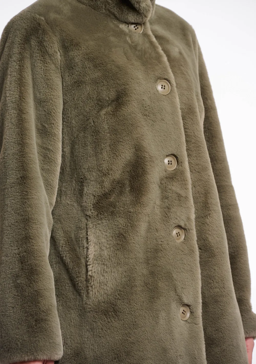 Winterjassen|Jassen>RINO EN PELLE MANTEL Groen