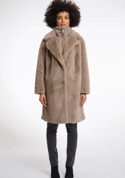 Winterjassen|Jassen>RINO EN PELLE MANTEL Bruin