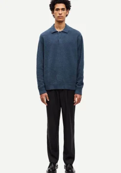 Polo's>SAMSOE SAMSOE POLO Blauw