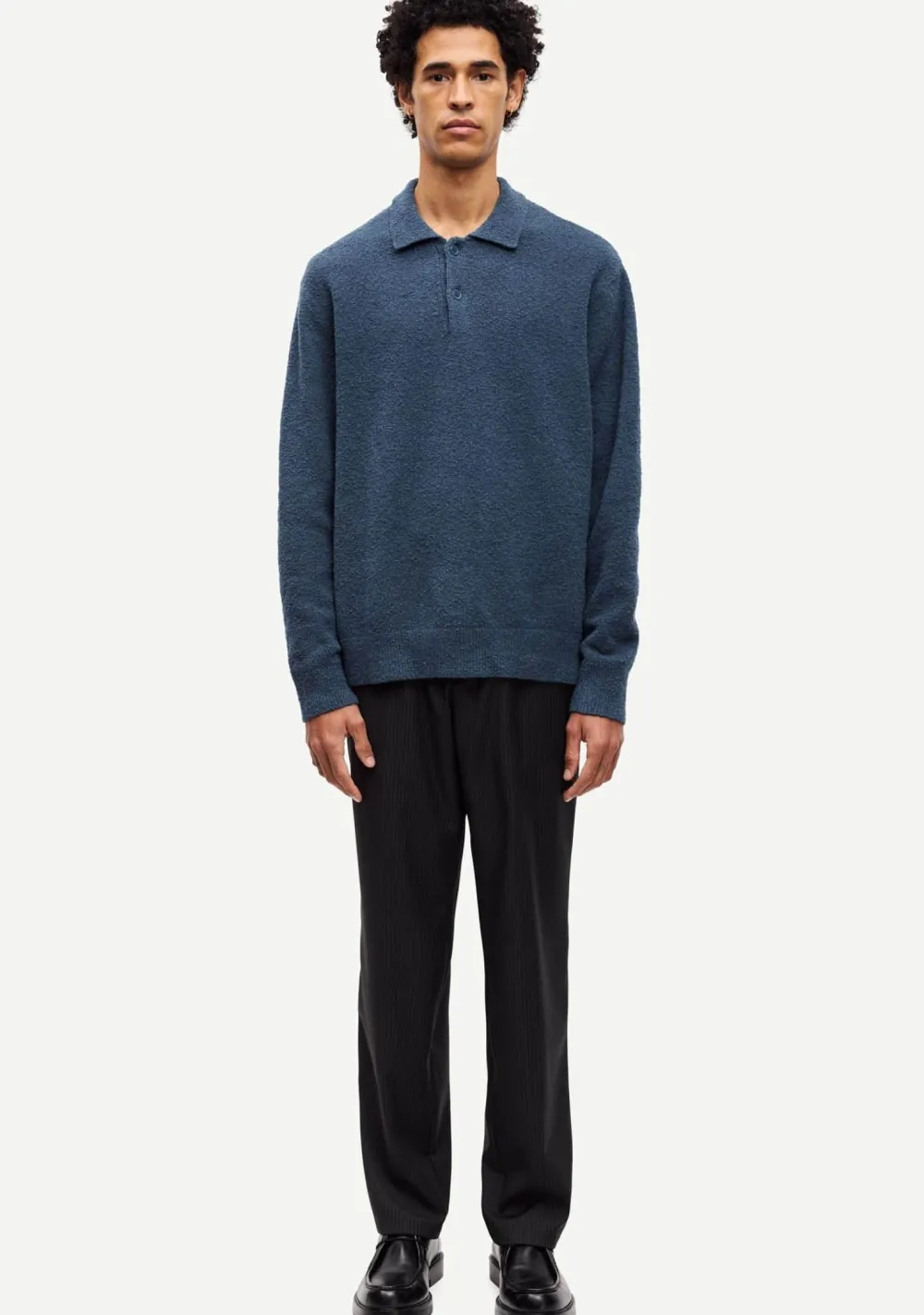 Polo's>SAMSOE SAMSOE POLO Blauw