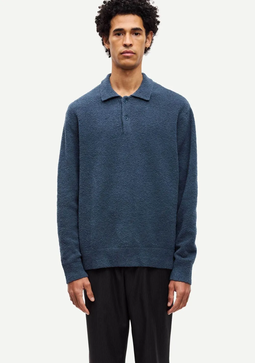 Polo's>SAMSOE SAMSOE POLO Blauw