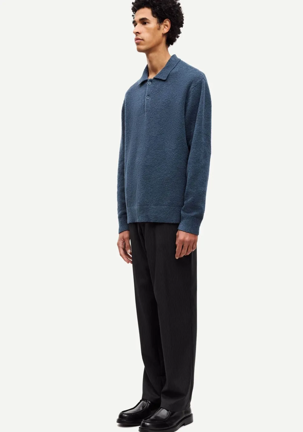 Polo's>SAMSOE SAMSOE POLO Blauw