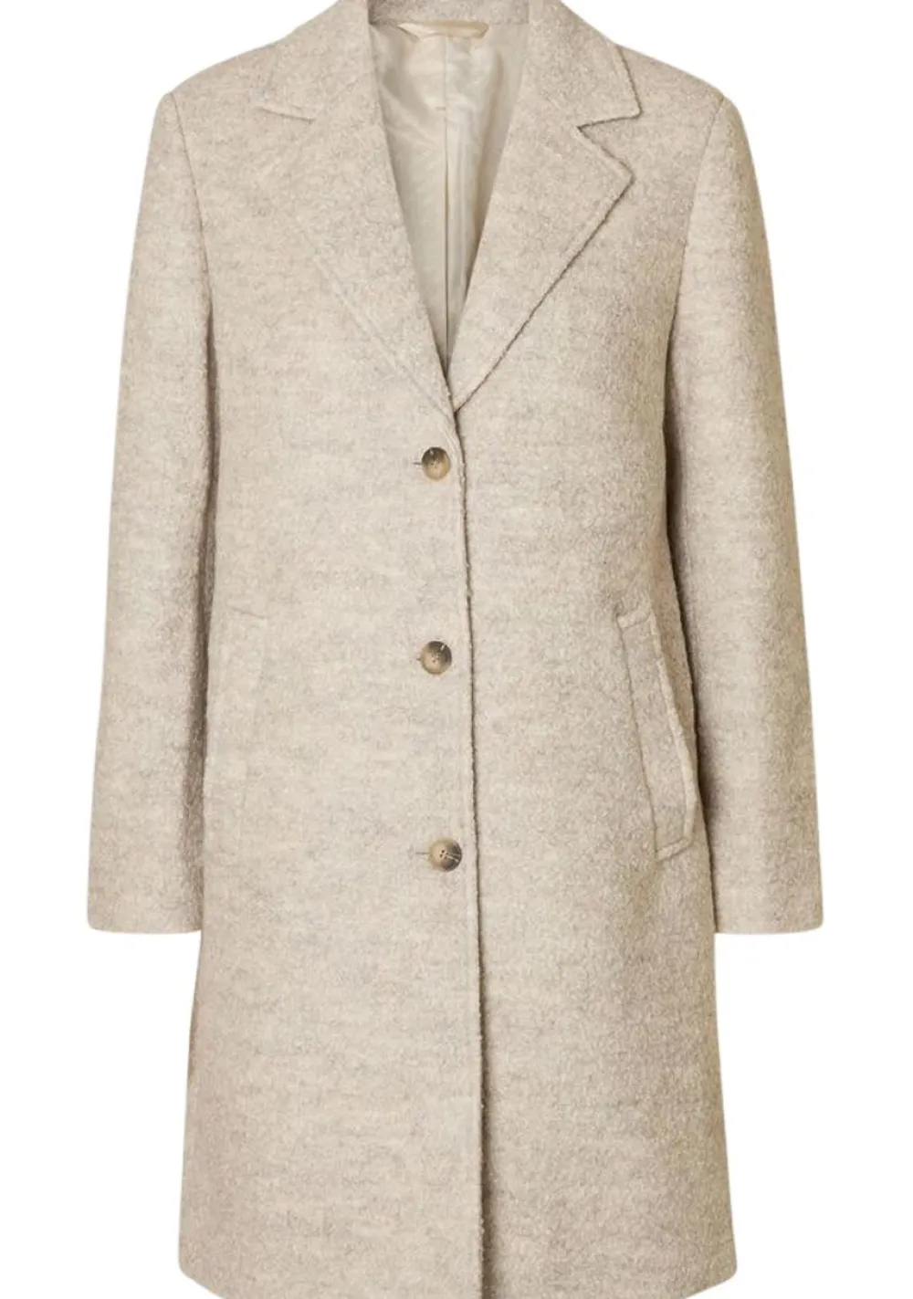 Jassen|Winterjassen>SELECTED FEMME MANTEL Beige