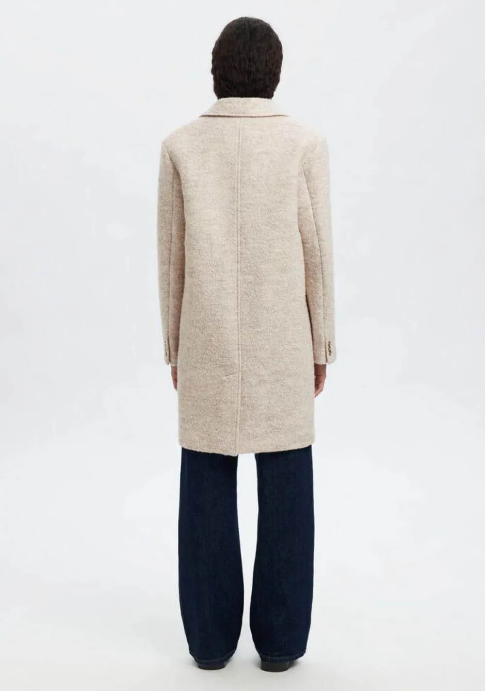 Jassen|Winterjassen>SELECTED FEMME MANTEL Beige