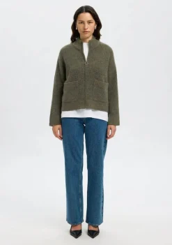 Vesten>SELECTED FEMME VEST Groen