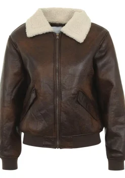 Blazers & Jasjes>SISTERS POINT LEER/SUEDE JACK Bruin