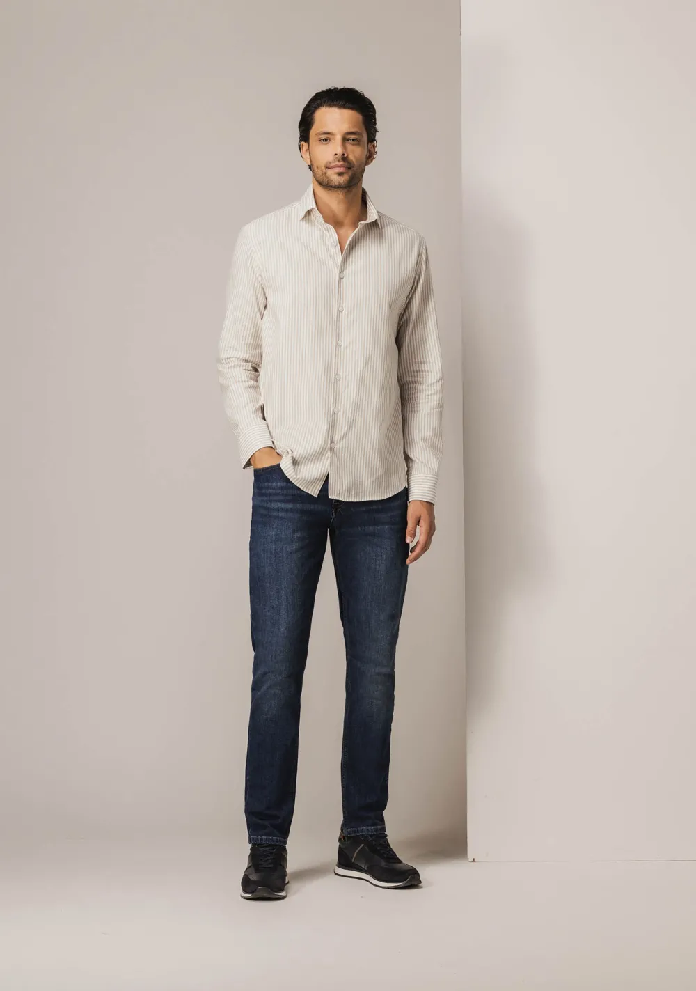 Overhemden>STATE OF ART OVERHEMD Beige