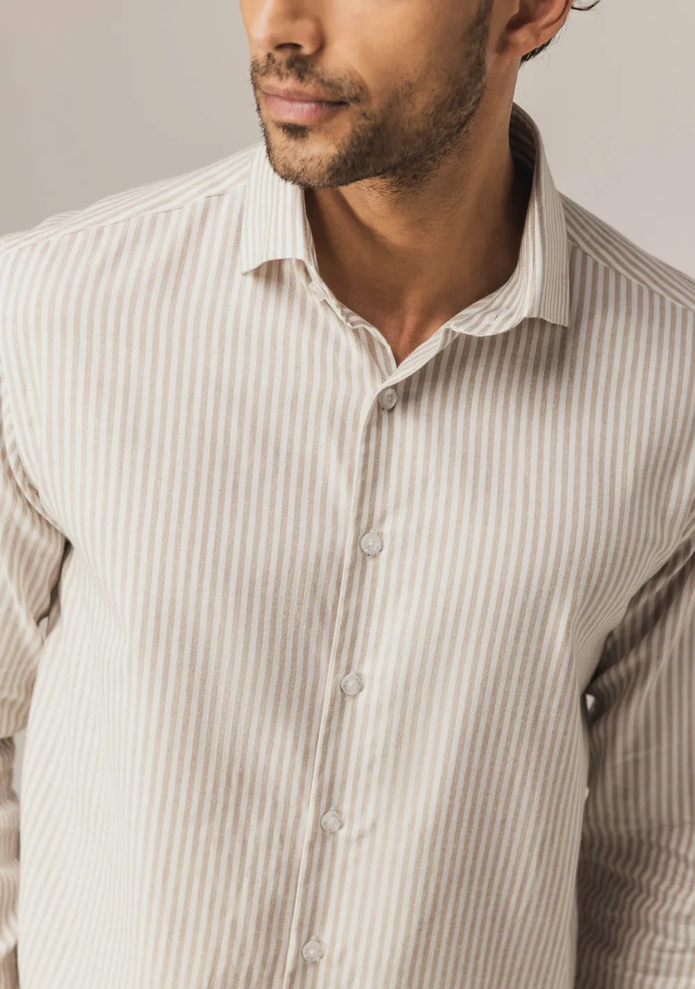 Overhemden>STATE OF ART OVERHEMD Beige