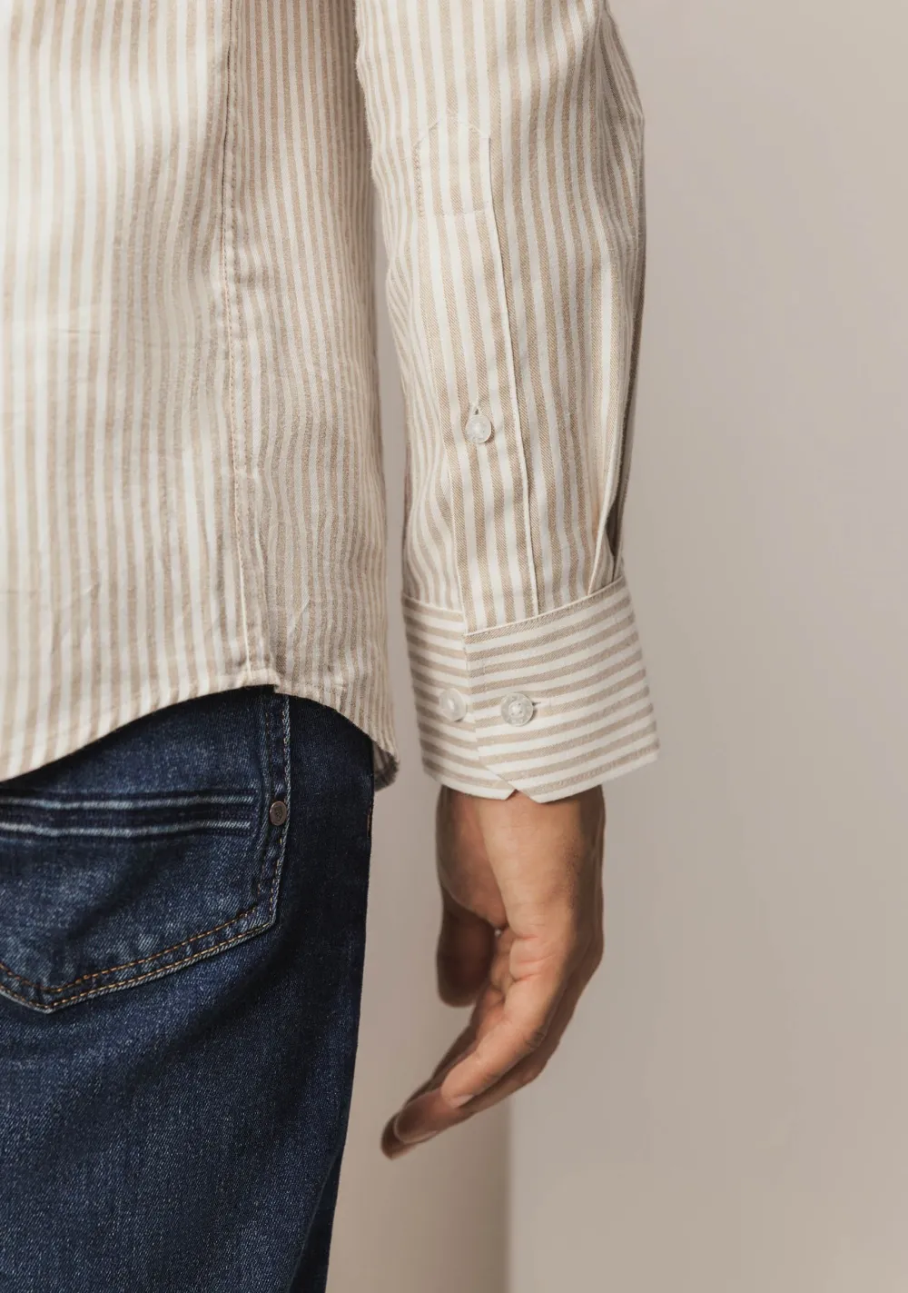 Overhemden>STATE OF ART OVERHEMD Beige