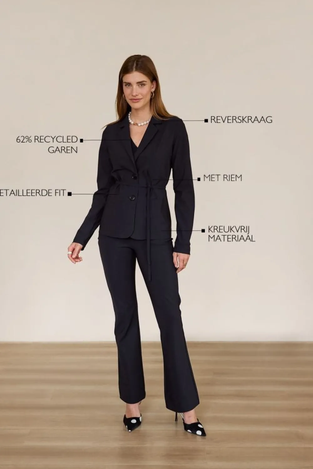 Blazers & Jasjes>STUDIO ANNELOES BLAZER Zwart