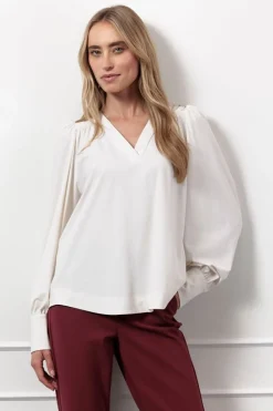 Pakken & Co-Ords|Blouses>STUDIO ANNELOES BLOUSE Off white