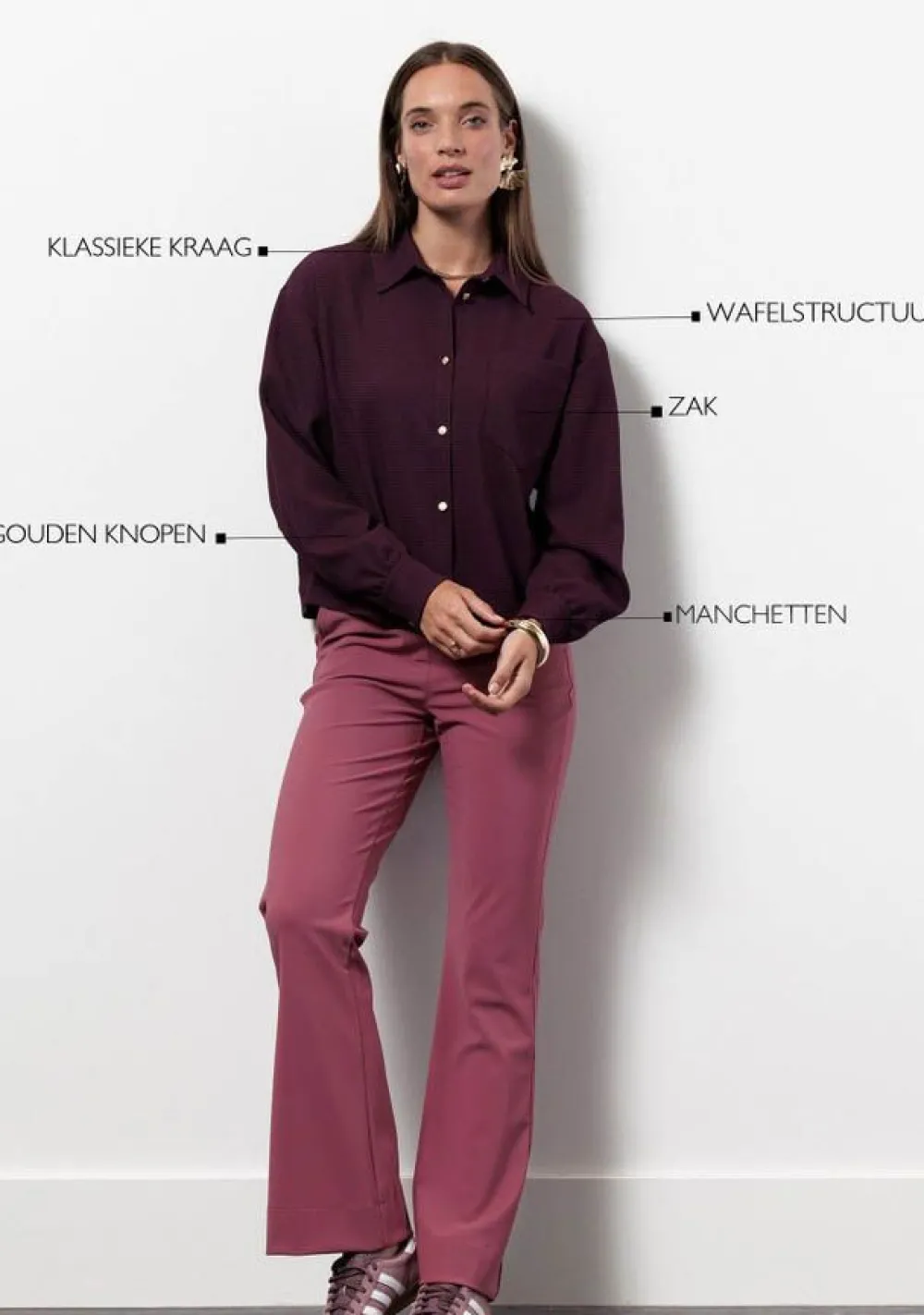 Pakken & Co-Ords|Blouses>STUDIO ANNELOES BLOUSE Paars