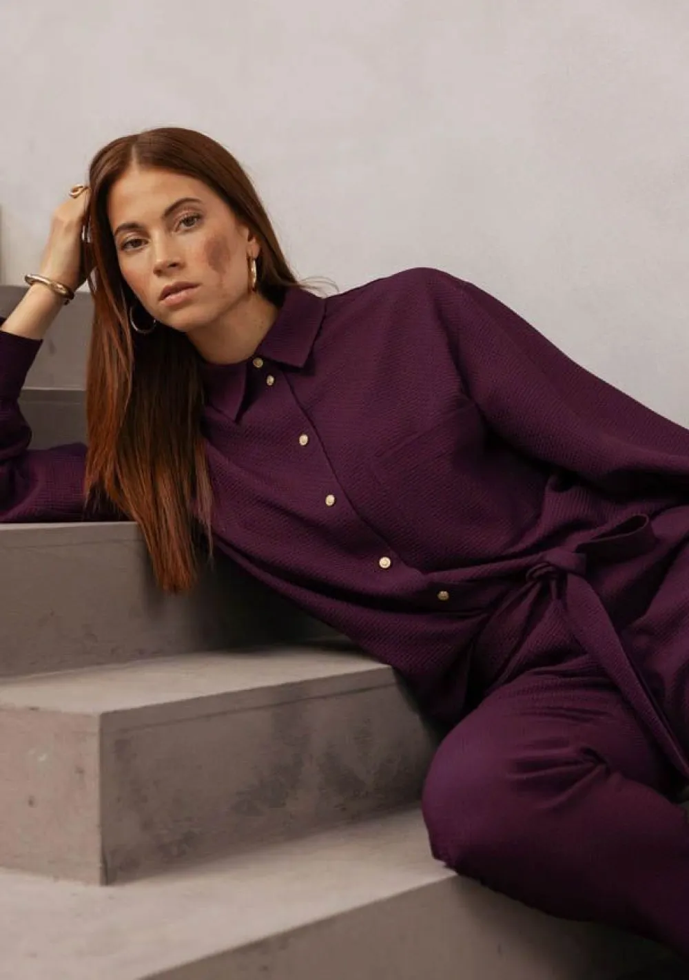 Pakken & Co-Ords|Blouses>STUDIO ANNELOES BLOUSE Paars