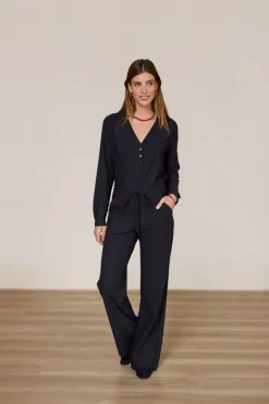 Blouses>STUDIO ANNELOES BLOUSE Zwart