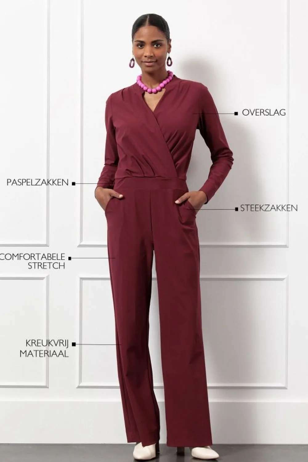 Jumpsuits>STUDIO ANNELOES JUMPSUIT Rood