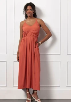 Jurken>STUDIO ANNELOES JURK Oranje