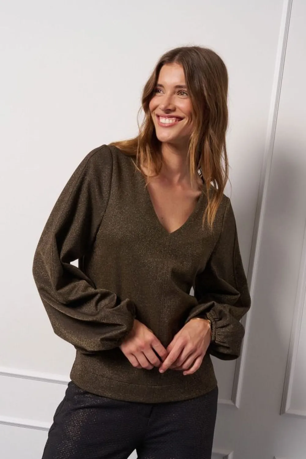 Pakken & Co-Ords|Shirts>STUDIO ANNELOES SHIRT goud