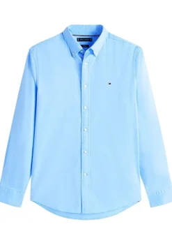 Overhemden>TOMMY HILFIGER OVERHEMD Blauw