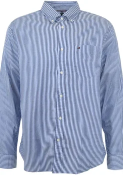 Overhemden>TOMMY HILFIGER OVERHEMD Blauw