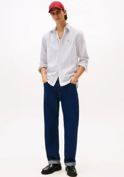 Overhemden>TOMMY HILFIGER OVERHEMD Off white