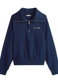 Sweaters|Truien>TOMMY HILFIGER SWEATER Blauw