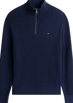 Truien>TOMMY HILFIGER TRUI Blauw