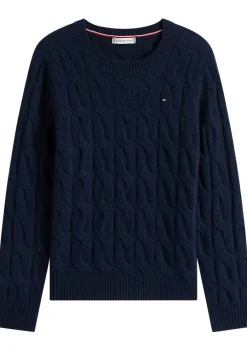 Truien>TOMMY HILFIGER TRUI Blauw