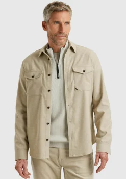 Overhemden>VANGUARD OVERHEMD Beige