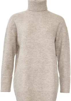 Truien>WITH BLACK COLTRUI Beige