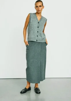 Gilets|Blazers & Jasjes>WITH BLACK GILET Grijs