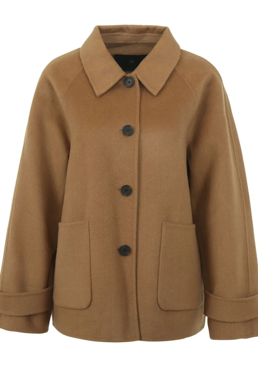 Winterjassen>WITH BLACK MANTEL Beige