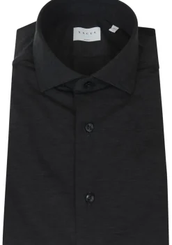 Overhemden>XACUS OVERHEMD Zwart