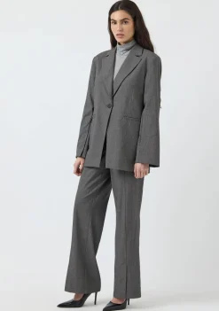 Blazers & Jasjes>YAS BLAZER Grijs