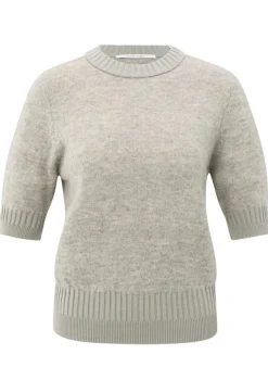 Truien>YAYA TRUI KORTE MOUW Grijs