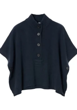 Truien>ZENGGI PONCHO Blauw
