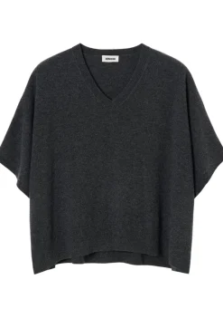 Truien>ZENGGI TRUI KORTE MOUW Grijs