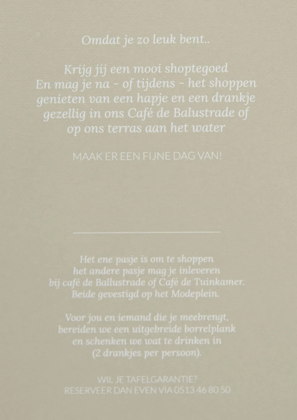 Giftcards>ZIJ VAN RINSMA CADEAUBON